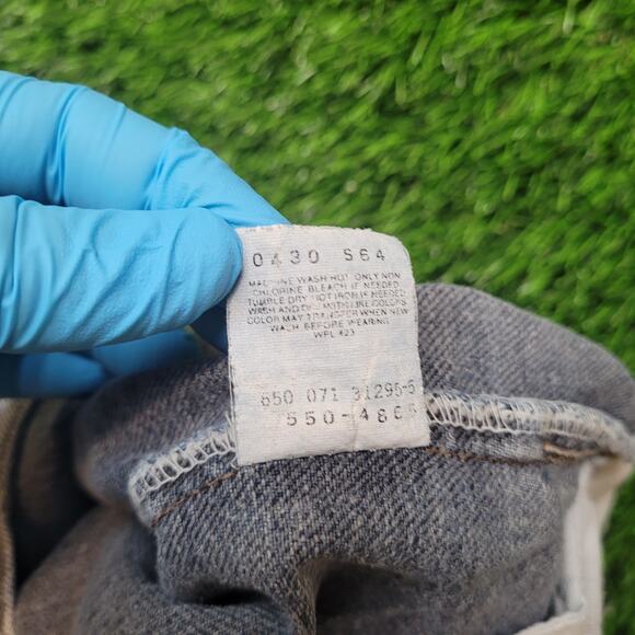 VTG 90s Levis 550 Dad Jeans Mens 34x32 USA Made Stone Wash Tapered - Picture 11 of 11